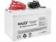 Аккумулятор гелевый Maxx FM-C-12-100 Deep cycle 12V 100Ah кабель 2х 2.5м (Белый) - изображение 4