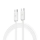 Кабель ArmorStandart AT-C6E USB Type-C to USB Type-C 60W 1,2m TPE White (ARM75872) - изображение 1