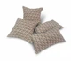 Комплект декоративних подушок Firanka Pattern 30х30см 2шт 40х22см 2шт бежеві та бірюзові (п_0177) - зображення 1