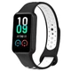 Ремінець силіконовий MRK Nike Style для фітнес браслета Mi Smart Band 8 Active/ Redmi Smart Band 2 чорний з білим (mrk3476) - зображення 1