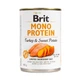 Влажный корм монопротеиновый с индейкой для собак Brit Mono Protein Dog Turkey and Sweet Potato, 400 гр - изображение 1