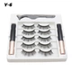 Набор ресниц Magnetic Eylashes 5 пар + 2 магнитные подводки + пинцет Y6 - изображение 1