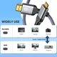 Кабель NIERBO Mini HDMI - HDMI Cable HD 4K 60Hz высокоскоростной кабель HDMI 1 м Grey (MNHD-1M) - изображение 4