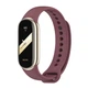 Силиконовый ремешок Original Design MiJobs для фитнес браслета Xiaomi Mi Band 8/9/10 Marsala (12) с металлическим креплением (mrk3951) - изображение 2