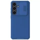 Карбоновая накладка Nillkin CamShield Pro для Samsung Galaxy S24+ Blue - изображение 1