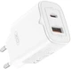 Мережевий зарядний пристрій XO L130 PD30W QC18W USB-A USB-C White (L130.white) - зображення 1