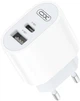 Мережевий зарядний пристрій XO L97 USB-A USB-C 12W White (L97.white) - зображення 2