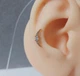 Серьга штанга для пирсинга уха, хряща, хеликса, трагуса DeKolie MK1197-21 золотой - изображение 1