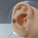 Серьга штанга для хряща, хеликса, трагуса, козелка DeKolie MK1197-12 серебряный - изображение 3