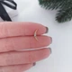Серьга штанга для пирсинга уха, хряща, хеликса, трагуса DeKolie MK1197-21 золотой - изображение 2