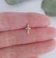 Серьга штанга для пирсинга уха, хряща, хеликса DeKolie MK1197-25 золотой - изображение 1