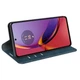 Чехол Taba Retro-Skin для Motorola Moto G84 книжка кожа PU с визитницей синий - изображение 3