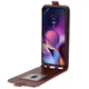 Чехол IETP для Motorola Moto G54 / G54 Power флип вертикальный кожа PU коричневый - изображение 1