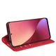 Чохол Taba Retro-Skin для Xiaomi Redmi Note 12S книжка з візитівкою шкіра PU червоний - зображення 5