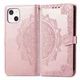Чехол Vintage для Iphone 13 книжка кожа PU с визитницей розовый - изображение 6