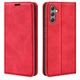 Чехол Taba Retro-Skin для Samsung Galaxy A24 / A245 книжка с визитницей кожа PU красный - изображение 1