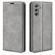 Чехол Taba Retro-Skin для Samsung Galaxy A24 / A245 книжка с визитницей кожа PU серый - изображение 1