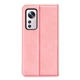 Чехол Taba Retro-Skin для Xiaomi Redmi Note 12S книжка с визитницей кожа PU розовый - изображение 4