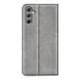 Чехол Taba Retro-Skin для Samsung Galaxy A24 / A245 книжка с визитницей кожа PU серый - изображение 4