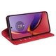 Чохол Taba Retro-Skin для Motorola Moto G84 книжка шкіра PU з візитницею червоний - зображення 3