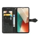 Чехол Vintage для Xiaomi Redmi Note 13 книжка кожа PU с визитницей черный - изображение 2