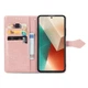 Чехол Vintage для Xiaomi Redmi Note 13 книжка кожа PU с визитницей розовый - изображение 2
