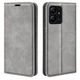 Чехол Taba Retro-Skin для Xiaomi Redmi Note 12 книжка с визитницей кожа PU серый - изображение 1