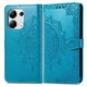 Чехол Vintage для Xiaomi Redmi Note 13 книжка кожа PU с визитницей голубой - изображение 4