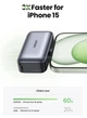 Зовнішній акумулятор (павербанк) Ugreen Nano 5000mAh 22.5W USB Type-C Led Display - Gray - зображення 4