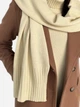 Шарф женский ARTKNIT Sofia Wool 38228 Сливочный (4823093427648) - изображение 6