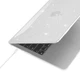 Захисний чохол-накладка Macbook Air 15.3 M2 A2941 (2023г) / M3 (2024г) A3114 / M4 (2024г) A3241 Прозорий з блискітками - зображення 3