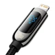 Кабель Baseus Display Fast Charging Cable Type-C to Lightning 20W 2m CATLSK-A01 Black - зображення 3