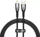 Кабель Baseus Glimmer Series Fast Charging Cable USB to Lightning 2.4A 1m CADH000201 Black - зображення 1