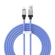 Кабель Baseus CoolPlay Series Fast Charging Cable USB to Lightning 2.4A 2m CAKW000503 Blue - изображение 1