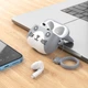 Наушники Bluetooth беспроводные Hoco EW46 с микрофоном и чехлом в комплекте Grey - изображение 4