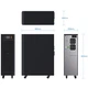 Источник бесперебойного питания Marsriva MR-US6K 6кВА/6кВт 1:1 phase Smart Online UPS 16*12V/9Ah Black (MR-US6K) - изображение 4