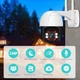 Уличная IP Wi-Fi PTZ-D4 камера Наблюдения Видеонаблюдения Купольная Поворотная IP66 бело-черная - изображение 10