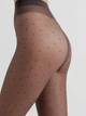 Колготы женские Conte Elegant Ce Fantasy Dots 2 р Коричневые (5904988521265) - изображение 2