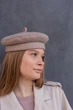 Берет женский из кашемира D.Hats кофейного цвета - изображение 6