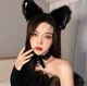 Обруч на голову з хутряними вушками "Кошка" та дзвіночки з бантиками, Чорний, Унісекс WUKE One size - зображення 5