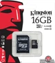 Карта памяти Kingston MicroSDHC 16GB Class 10 UHS-I + SD адаптер (SDC10G2/16GB) - изображение 3