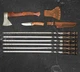 Подарочный набор шампуров для BBQ VIKING CREATE в коже Вожак рыжий подарок мужчине, куму, брату, другу, отцу, руководителю (LC-030) - изображение 5