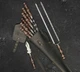 Подарочный набор шампуров для BBQ VIKING CREATE в коже Асгард черный подарок мужчине, куму, брату, другу, отцу, руководителю (LC-031) - изображение 3