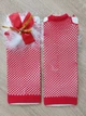 Новогодние митенки перчатки сетка Honey Fashion Accessories S/M красный (7-36) - изображение 6