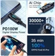 Кабель Essager USB – Type-C PD 100W LED дисплей, быстрая зарядка для ноутбуков смартфонов планшетов 1 метр (100см) - изображение 4