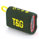 Портативна Bluetooth колонка TG396 з RGB підсвічуванням і функцією гучного зв'язку, радіо, зелена - зображення 1
