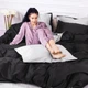 Пододеяльник MirSon Сатин Premium 0251+0055 Greyness 143х210 (2200001218420) - изображение 6