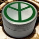Гриндер для подрібнення тютюну Grinder Peace Sign Silver - зображення 1