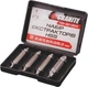 Экстракторы для выкручивания поврежденных винтов Granite М5-М14 Ø2.8-6 мм HEX 4 шт (10-40-004) - изображение 1