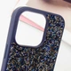 Противоударный TPU чехол Bling World Rock Diamond для Apple iPhone 16 Pro Max (6.9") Синий - изображение 4
